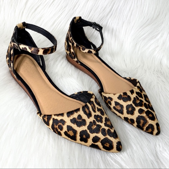 Crown Vintage Shoes - Crown Vintage Calf Hair Leopard Flats